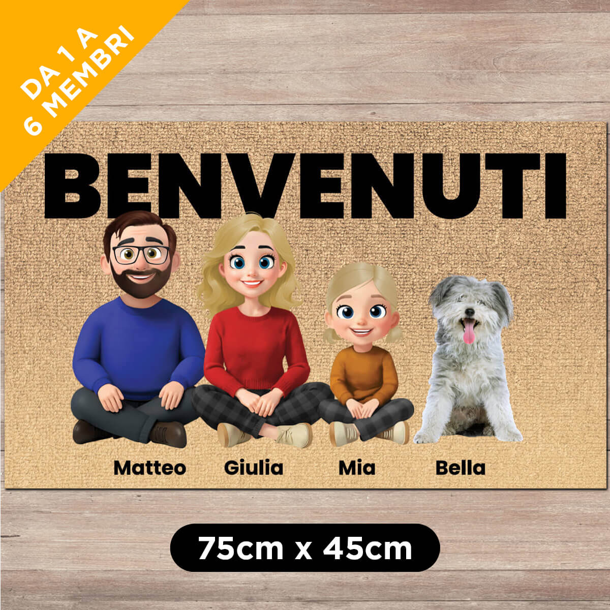 Artylicious Zerbino Divertente 'Hai Chiamato Prima?' Con Base Antiscivolo - 60x40 Cm - Lavabile E Resistente