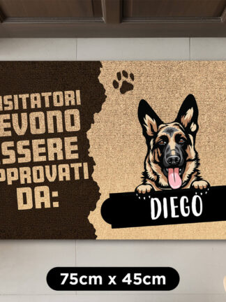 Zerbino personalizzato - Non far uscire il cane
