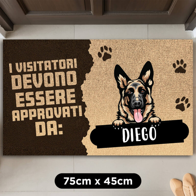 Zerbino personalizzato - Non far uscire il cane