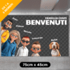 Zerbino personalizzato - Casa in stile cartone animato