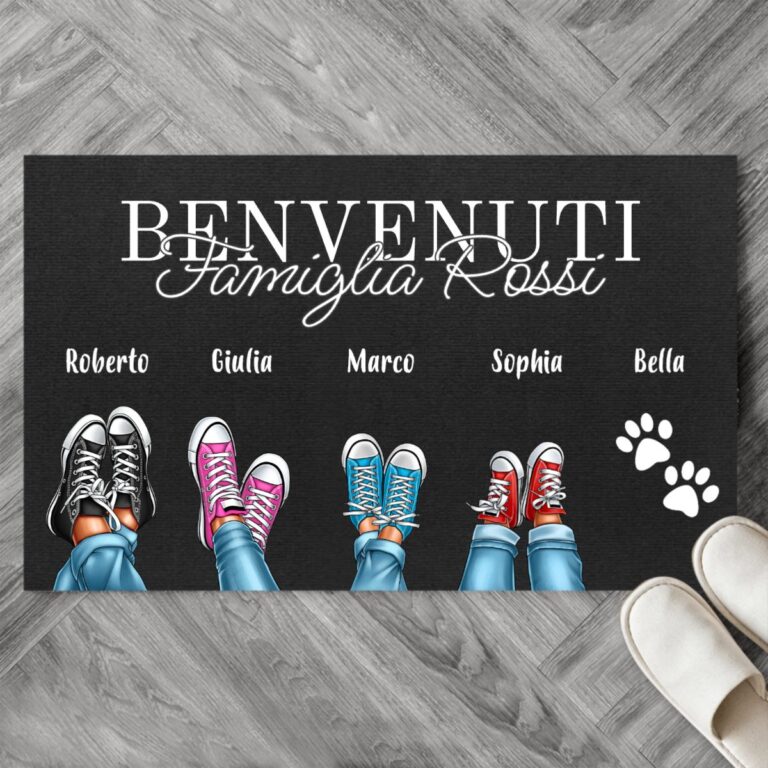 Zerbino personalizzato - Scarpe di famiglia