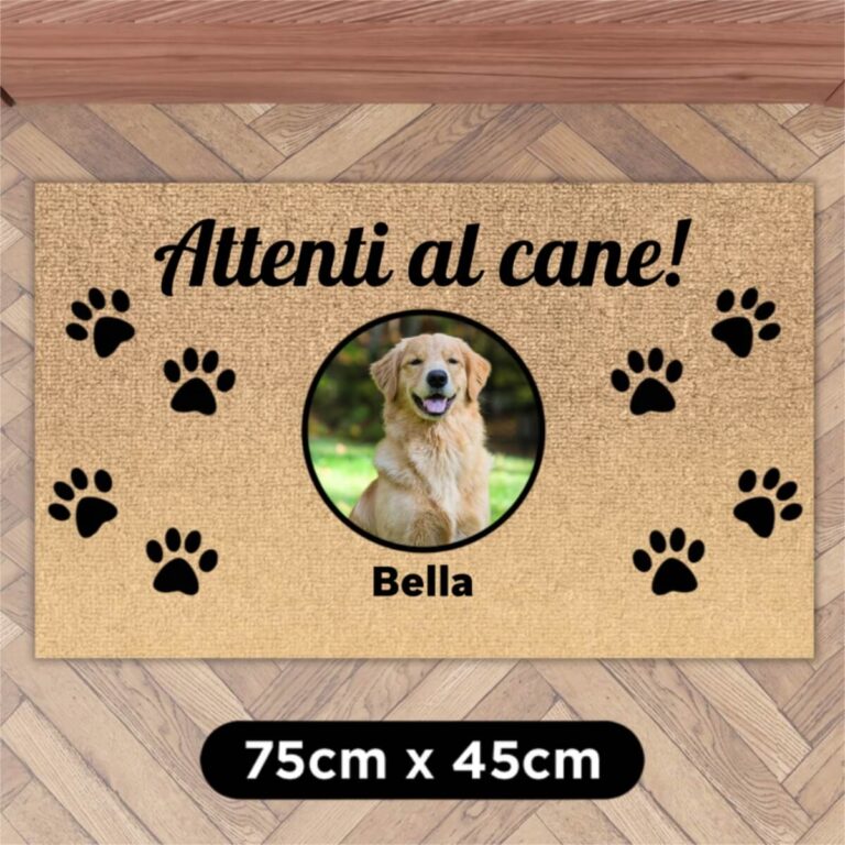 Zerbino con foto personalizzato - Zampe di benvenuto