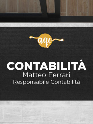 Zerbino personalizzato - Ingresso professionale