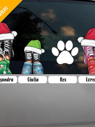 Adesivo personalizzato - Scarpe di Natale