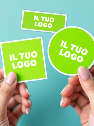 12x Adesivi con il tuo logo