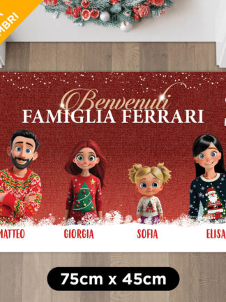 Zerbino familiare personalizzato “Buone Feste”