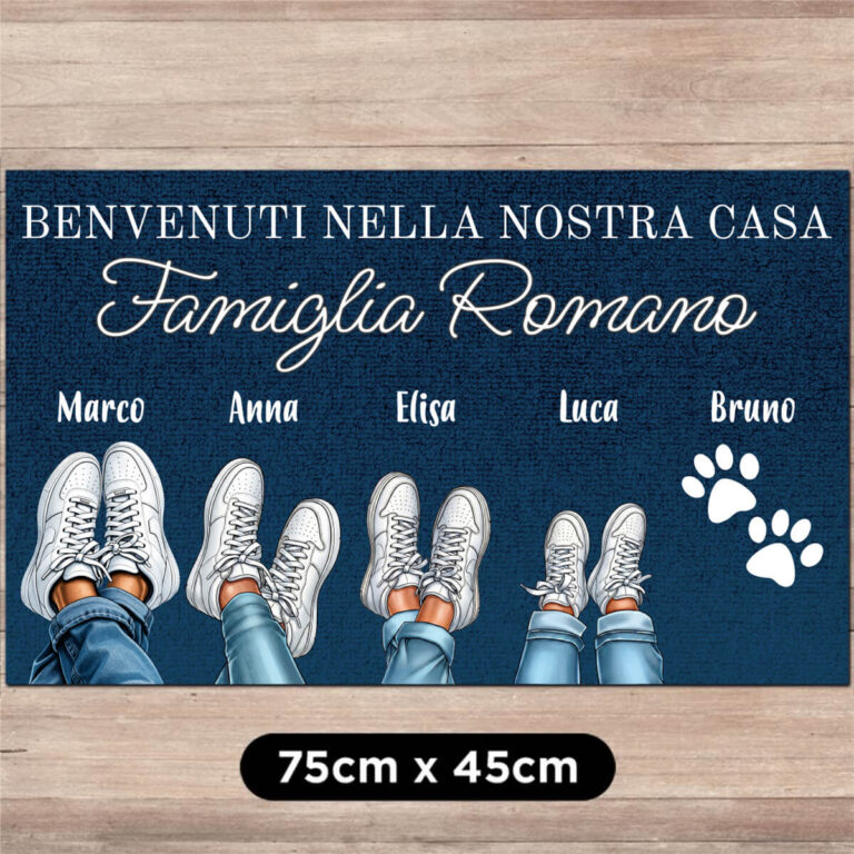 Zerbino personalizzato - Sneakers di famiglia cool