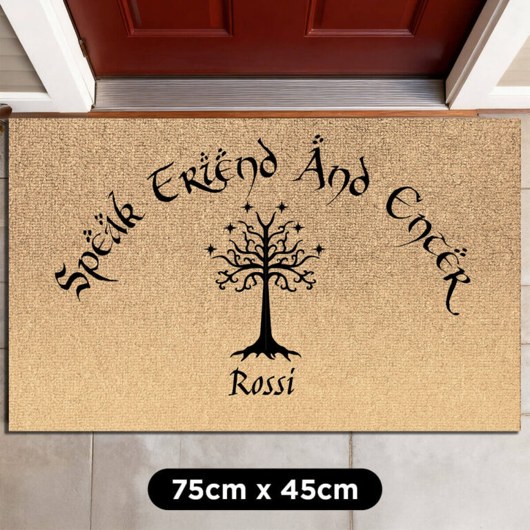 Zerbino personalizzato - Speak Friend and Enter