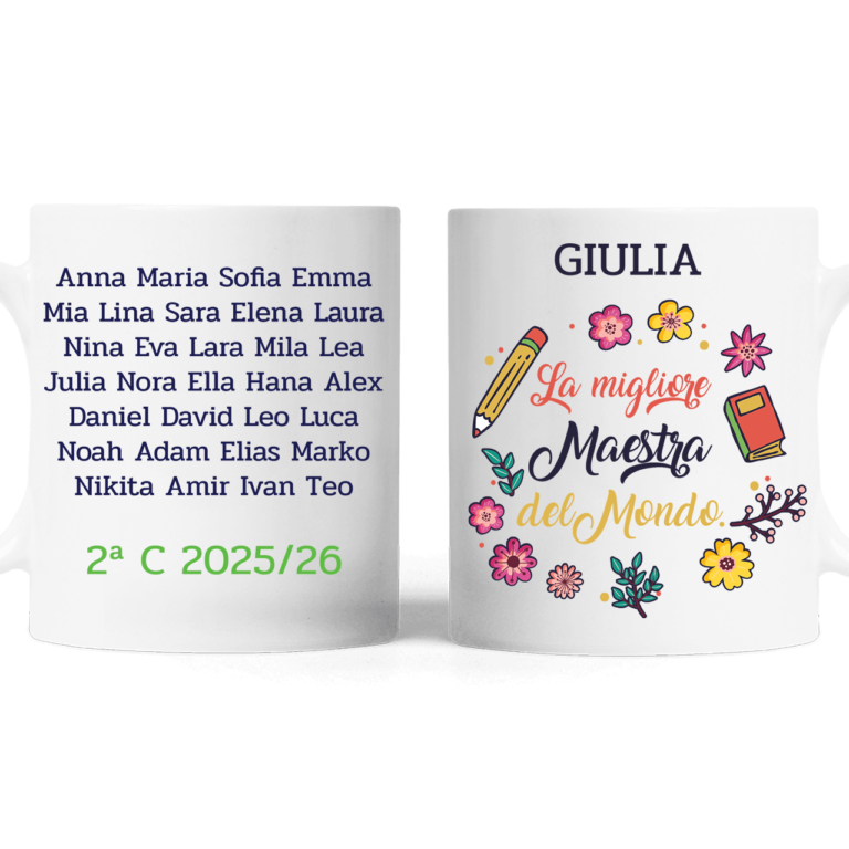 Tazza personalizzata - La migliore maestra del mondo