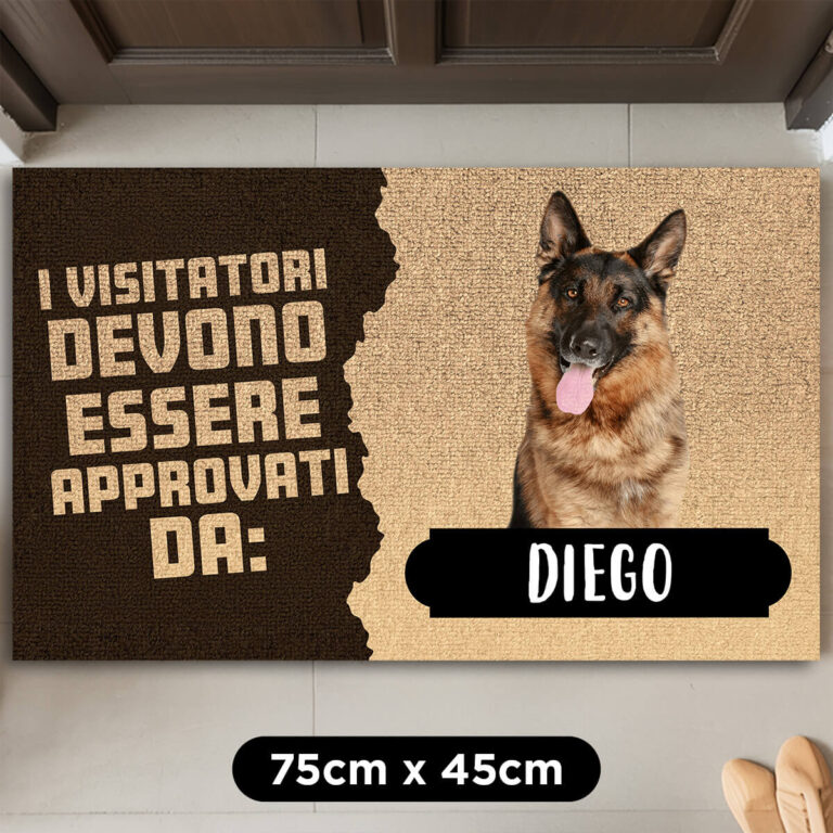 Zerbino Personalizzato - I visitatori devono essere approvati da