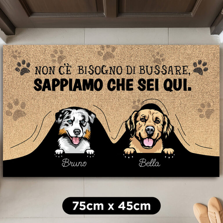 Zerbino personalizzato con il tuo cane