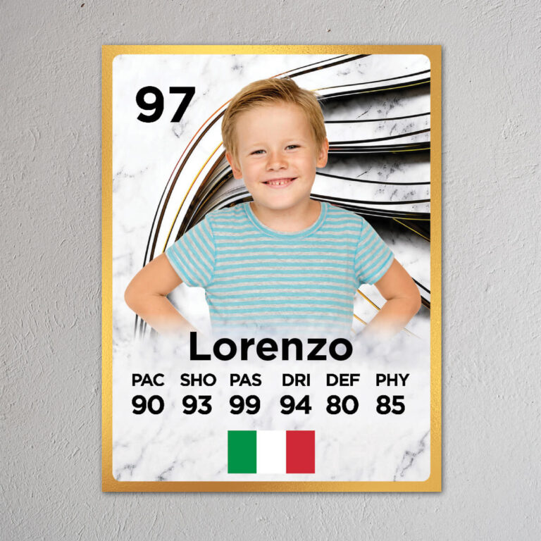 Targa personalizzata - Calciatore