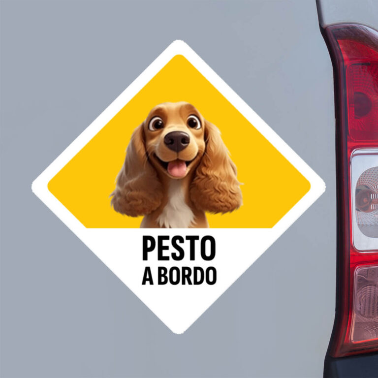 Adesivo personalizzato per auto - Cane